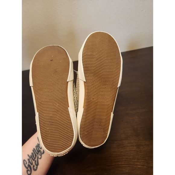 Michael Kors‎ Gold Glitter Sneakers Slip On Casual Shoes Girls Size 4 - Picture 5 of 7